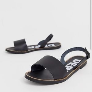 DEPP leather sandals NWOT